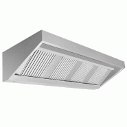 Hotte murale Inox statique - 2m40 - avec filtre et éclairage - P 700 mm | GGM