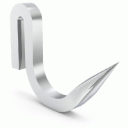 Lioninox Crochet inox modèle forgé carré (10 pièces) - 3701637641228 Lioninox Crochet inox modèle forgé carré (10 pièces) - 3701637641228