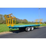 Remorque plateau agricole facile à charger avec hauteur de plancher de 1m16