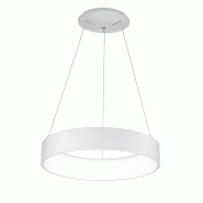 ROSSINI ILLUMINAZIONE Chopin - Suspension Led Ronde 36W, 3000K, Lumière Chaude, Structure En Métal Blanc, Diffuseur En Méthacrylate, Ip20 - Groupe