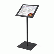 SHOWDOWN Displays Exposiciónate Logo Du Support De Menu Verrouillable 2 x A4 Noir  MBSCZ2xA4C9005 - noir aluminium 8596052126154_0