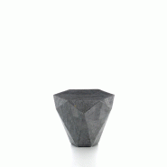 Stones Diamond Small Table Basse / Bout De Canapé (60X60X50H) En Pierre Fossile Grise - gris 8033959250594
