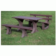 Table de pique-nique trèves / plastique / 150 x 65 x 75 cm