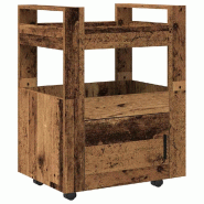 VidaXL Chariot de cuisine Bois ancien 60 x 45 x 80 cm - 862120
