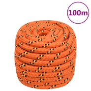 Vidaxl corde de bateau orange 20 mm 100 m polypropylène 152687