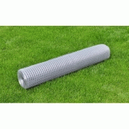 Vidaxl grillage pour volière acier galvanisé 25 x 1 m argenté 140430 Vidaxl grillage pour volière acier galvanisé 25 x 1 m argenté 140430