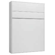 ARMOIRE LIT ESCAMOTABLE GENIUS BLANC MAT OUVERTURE ASSISTÉE COUCHAGE 140*200