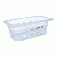 Bac HACCP Polypropylène GN 1/4 H. 100 mm - Gastroland - transparent plastique polypropylène 3701666005381