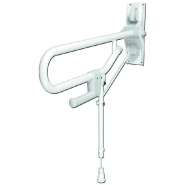 Barre d'appui rabattable epoxy pied réglable - AKW - 01830wh - 668159