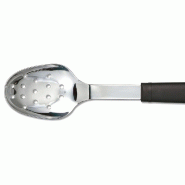 Cuillère de service ajourée 28 cm manche surmoulé PP Stop glisse Déglon - par 1