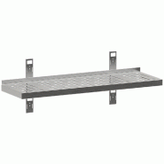 Diamond - Etagère murale perforée, 2 consoles et 2 crémaillères - réf. G103-SE3 - AKS-G103-SE3