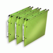 ELBA Boîte de 10 dossiers suspendus Ultimate A4, fond V, en polypro vert - 3362949906025