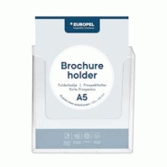 Europel Porte-brochures ou Présentoir Mural A5 - 10 pièces - plastique 350066-10 Europel Porte-brochures ou Présentoir Mural A5 - 10 pièces - plastique 350066-10