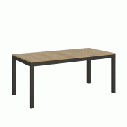 Itamoby Table Extensible 90X180/440 Cm Everyday Evolution Chêne Nature Structure Anthracite - marron VE185TAEVEEVO-QN-AN
