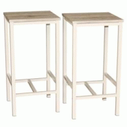 LOT DE 2 TABOURETS DE BAR BEIGE MOD. BRASIL, pour l'intérieur ou l'extérieur, sous tonnelles et tentes, par Yelloo - 0805698369459 LOT DE 2 TABOURETS DE BAR BEIGE MOD. BRASIL, pour l'intérieur ou l'extérieur, sous tonnelles et tentes, par Yelloo - 0805698369459