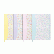 Oxford Lot de 5 Carnet Floral Pastel broché A5, 160p./80 feuilles 90g/m², quadrillé 5x5, coloris assortis (4) - 3020120230610