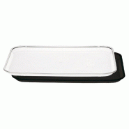 Plateau pour cloche 36143 en polycarbonate transparent 40,5x56cm