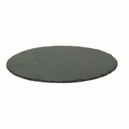 Plateau rond "Ardoise" Ø30x0,5cm