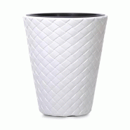 Prosperplast - Pot MATUBA 14 L avec réservoir - 30x30x35 cm, coloris Blanc - blanc ZA3016
