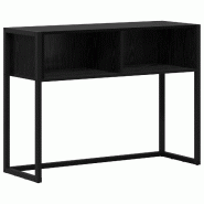VidaXL Table d'appoint Chêne noir 100 x 36 x 75 cm Bois d'ingénierie Modèle Flex Essence - 886690