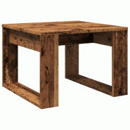 VidaXL Table d'appoint vieux bois 50x50x35 cm bois d'ingénierie Modèle Fusion Design - 856688