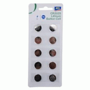 Aro Assortiment de piles bouton CR2025, lithium, 3 V, 10 pièces - 477180 Aro Assortiment de piles bouton CR2025, lithium, 3 V, 10 pièces - 477180