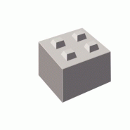 Blocs emboîtables "box béton" - l500 x l600 x h500 mm/ 500 kg/u