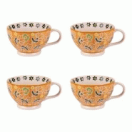 Coffret de 4 tasses Peony 36 cl - Jaune Rond Grès Table Passion 12.5x9 cm - jaune Grès 3106232385940 Coffret de 4 tasses Peony 36 cl - Jaune Rond Grès Table Passion 12.5x9 cm - jaune Grès 3106232385940
