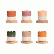 Coffret de 6 tasses Hawa 6 cm - Multicolore Rond Porcelaine Table Passion 8x8 cm - multicolore porcelaine 3106232960895 Coffret de 6 tasses Hawa 6 cm - Multicolore Rond Porcelaine Table Passion 8x8 cm - multicolore porcelaine 3106232960895
