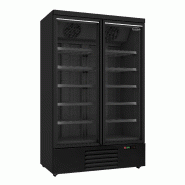Congélateur libre service 2 portes en verre noir -18/-22°c - 1253x7... - P7455.2245