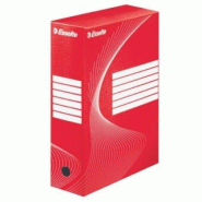 Esselte Lot de 25 Boîtes archives Boxy Vivida, dos 100 mm, coloris rouge - 5902812336641