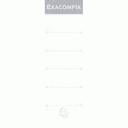 Exacompta Paquet de 10 étiquettes autocollantes pour dos classeur à levier 80mm - 3130630053880