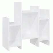 Helloshop26 - Armoire latérale avec 6 étagères pratique rangement salon 60 x 26 x 60 cm en aggloméré blanc 02_0047873 - blanc 3000234995094