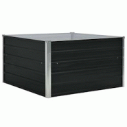 Helloshop26 - Jardinière 100 x 100 x 45 cm acier galvanisé anthracite 02_0000783 - 3000071161539 Helloshop26 - Jardinière 100 x 100 x 45 cm acier galvanisé anthracite 02_0000783 - 3000071161539