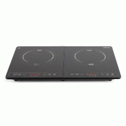 LIVOO Table à Induction Posable 2 Feux 3500w Noir doc236 - noir 3523930096358