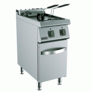 Mastro Friteuse électrique sur soubassement fermé, 18 litres 400x730x900 mm - VIRTUS - inox MS74FRE18