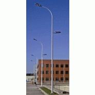 Mât d'éclairage public cylindrique / hauteur 7.5 - 12 m / en aluminium / diamètre de base 176 mm_1