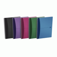 Oxford Lot de 5 Cahier Urban Mix rel. Intégrale A4 100p./50 feuilles 90g/m², ligné 7mm + marge, coloris assortis (5) - 3020120024059