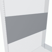 Panneau de fond plein pour gondole métal ADM - 400 x 1000 mm - Couleur Crème - Acier
