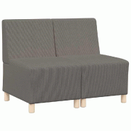 Unité de Sofa Modulaire Sans Accoudoirs 2 pcs Gris clair Modèle Vega StudioDesk Minimal - Matériau naturel 8721288279019