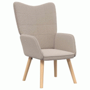 VidaXL fauteuil Gris clair 62 x 67 x 95,5 cm Tissu Sherpa Modèle Orion Office Nordique - 42001777