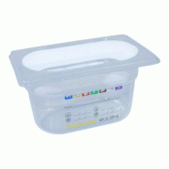 Bac HACCP Polypropylène GN 1/9 H. 100 mm - Gastroland - transparent plastique polypropylène 3701666002892