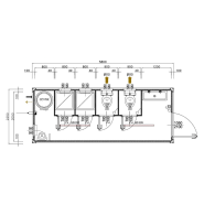 Bungalow sanitaire - export