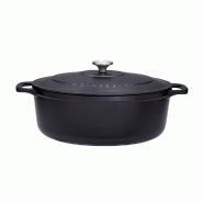 Cocotte ovale 33 cm chasseur noir interieur noir 700 cl Ovale Fonte émaillée Chasseur 41x26 cm - noir 3244334733013