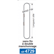 Elingue câble sans fin double manchonnage Référence 4730