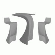 Ensemble WING table + 2 tabourets - gris