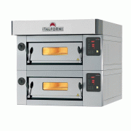 Four à pizza avec finition inox 2x6 pizzas Ø30 Commandes digitales Italforni Furnotel_0