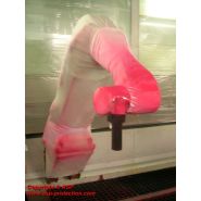 Fourreaux - protection pour robot industriel - asp - confectionnée en tissu non tissé base pe