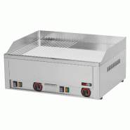 Fry-Top électrique semi-rainuré en CHROME - L660 | Redfox - FTHRC60E