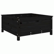 Helloshop26 - Jardinière bac lit surélevé plantes fleurs terrasse jardin 82,5 x 82,5 x 39 cm bois massif de pin noir 02_0037946 - 3000217875399 Helloshop26 - Jardinière bac lit surélevé plantes fleurs terrasse jardin 82,5 x 82,5 x 39 cm bois massif de pin noir 02_0037946 - 3000217875399